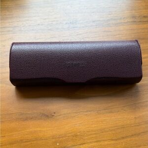 Oliver Peoples Burgundy Eyewear Case